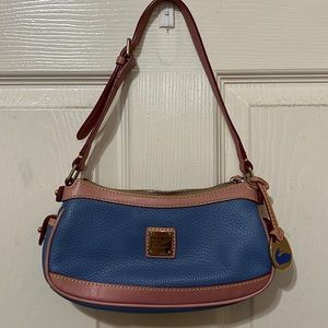 Early 2000s baby pink and baby blue Dooney and Bourke mini bag